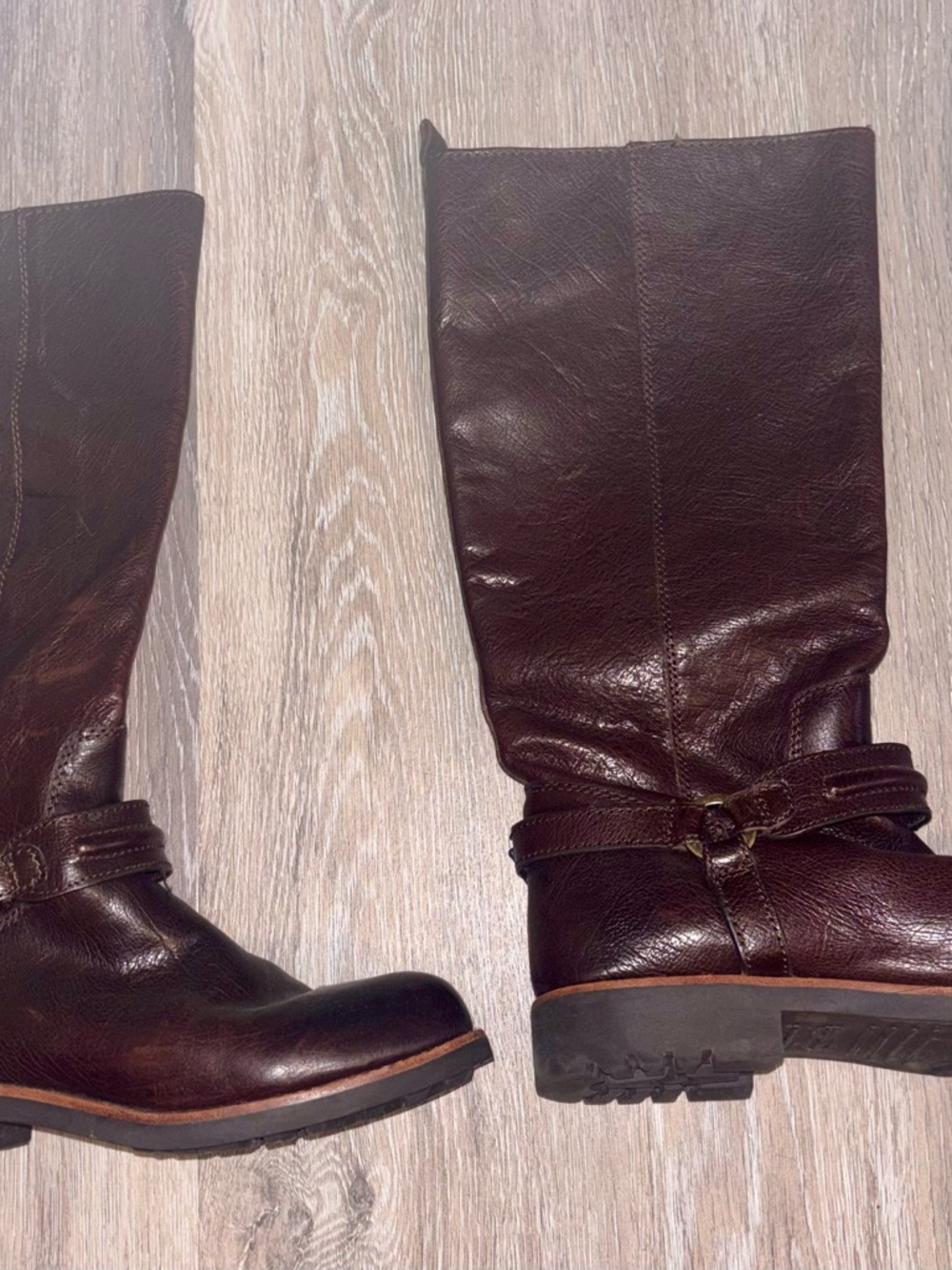 Coach Brown Leather Riding Boots - Picture 2 of 8